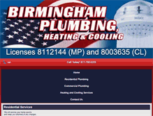 Tablet Screenshot of birminghamplumbingpros.com